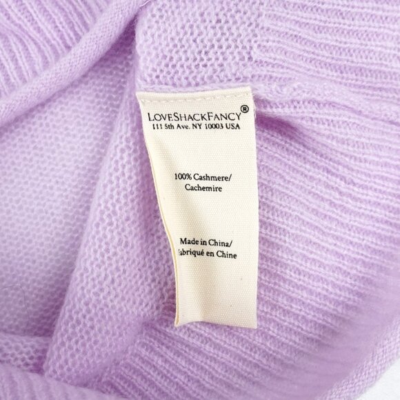 LoveShackFancy Luisella Cashmere Cardigan In Clouded Rose Women's Size XS - NWT - Picture 7 of 9